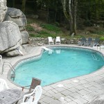 Heated swimming pool