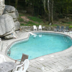 Heated swimming pool